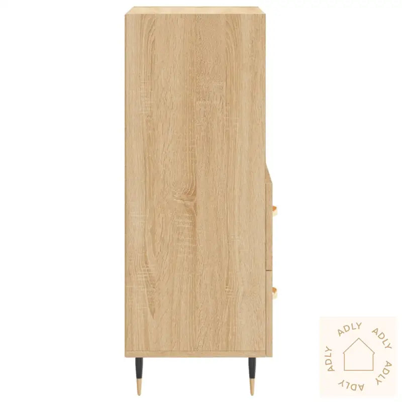 Skjenk Sonoma Eik 34,5X34X90 Cm Konstruert Tre