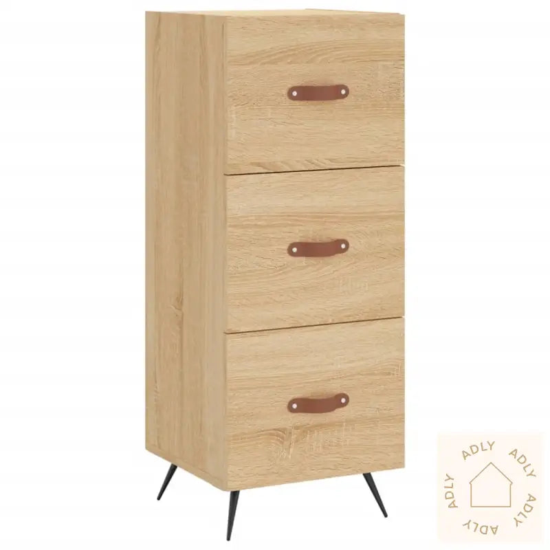 Skjenk Sonoma Eik 34,5X34X90 Cm Konstruert Tre