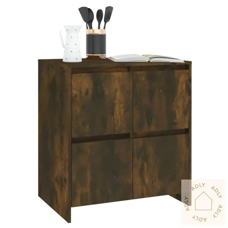 Skjenk Røkt Eik 70X41X75 Cm Konstruert Tre