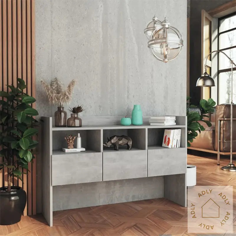 Skjenk Betonggrå 105X30X70 Cm Konstruert Tre