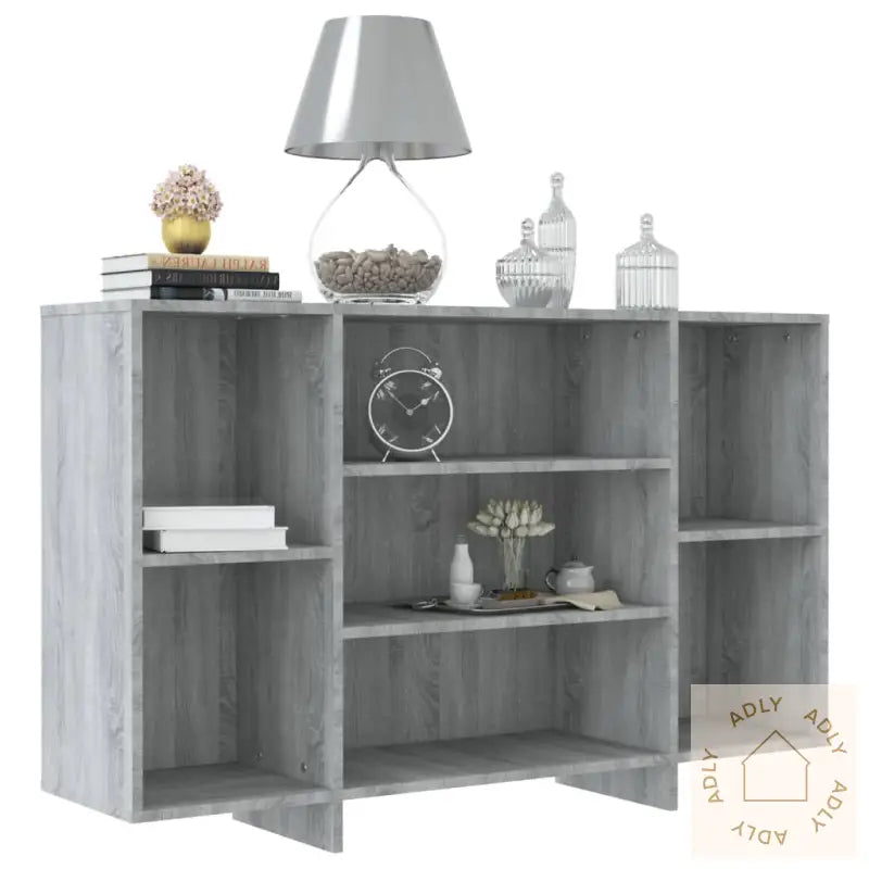 Skjenk Grå Sonoma 120X30X75 Cm Konstruert Tre