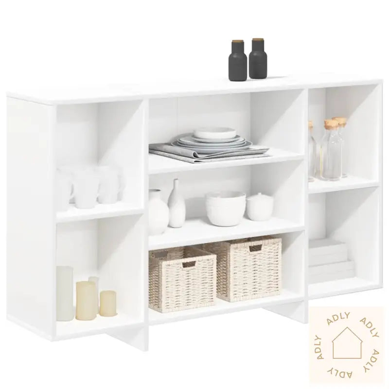 Skjenk Hvit 120X30X75 Cm Konstruert Tre