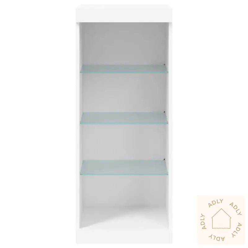 Skjenk Med Led-Lys Hvit 41X37X100 Cm