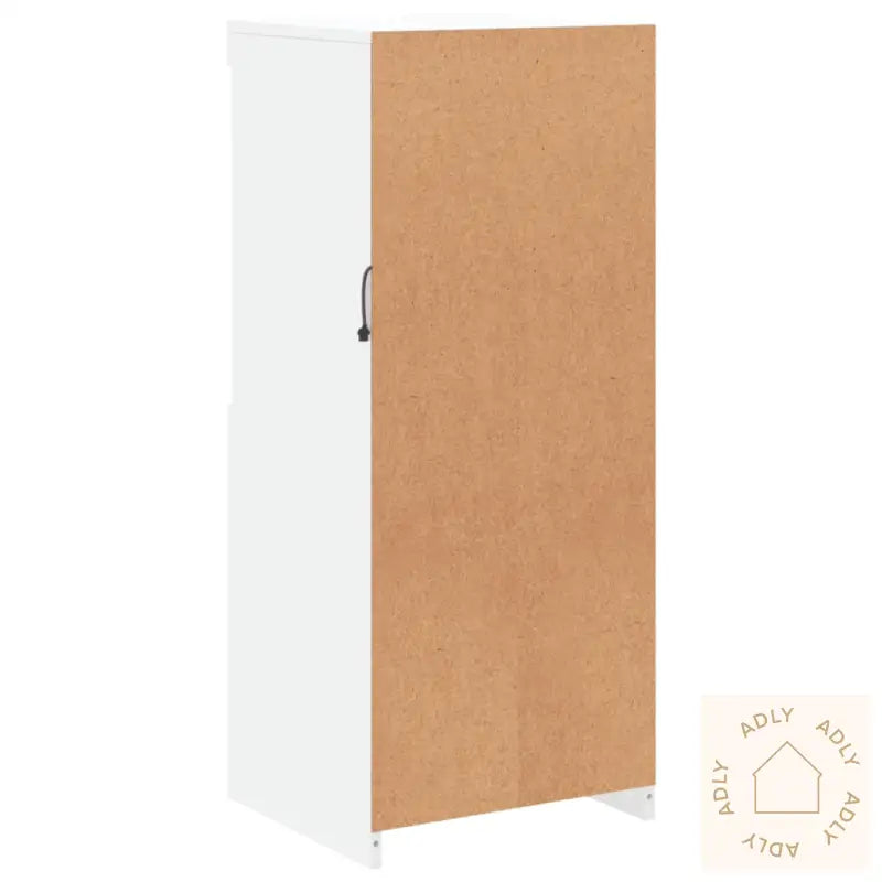 Skjenk Med Led-Lys Hvit 41X37X100 Cm