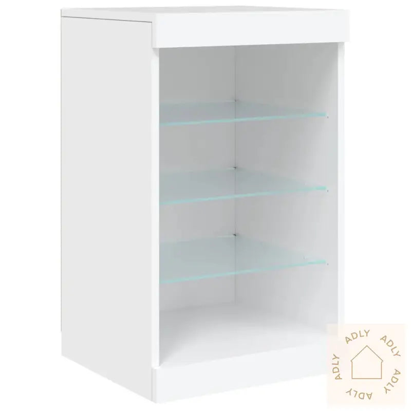 Skjenk Med Led-Lys Hvit 41X37X67 Cm