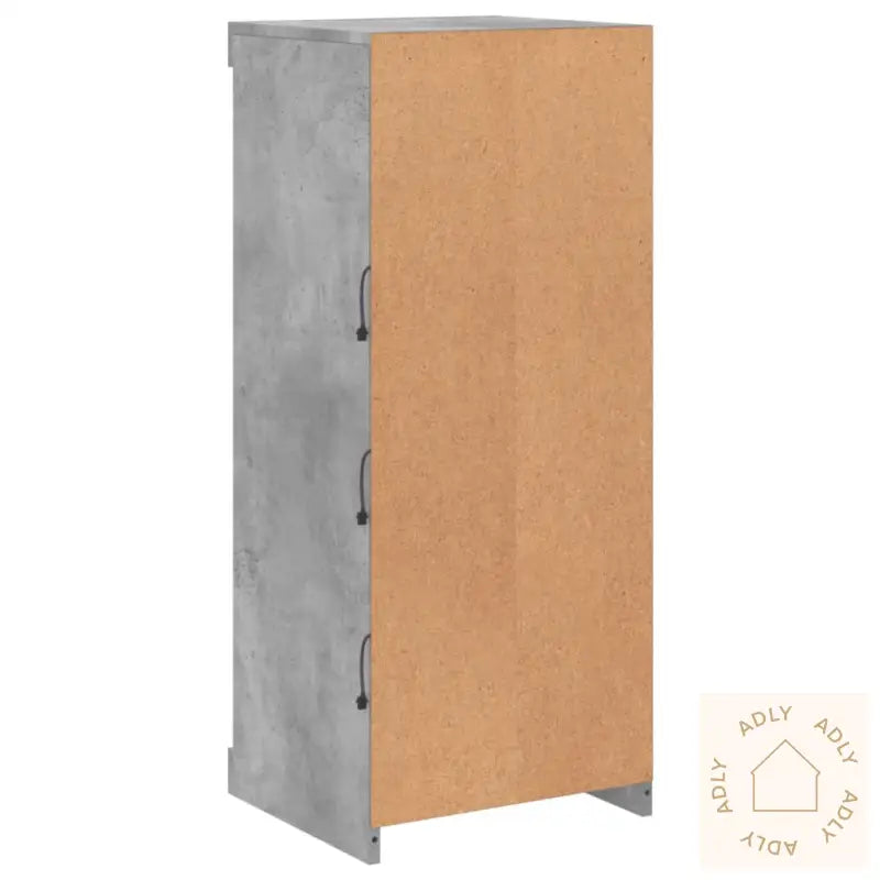 Skjenk Med Led-Lys Betonggrå 41X37X100 Cm