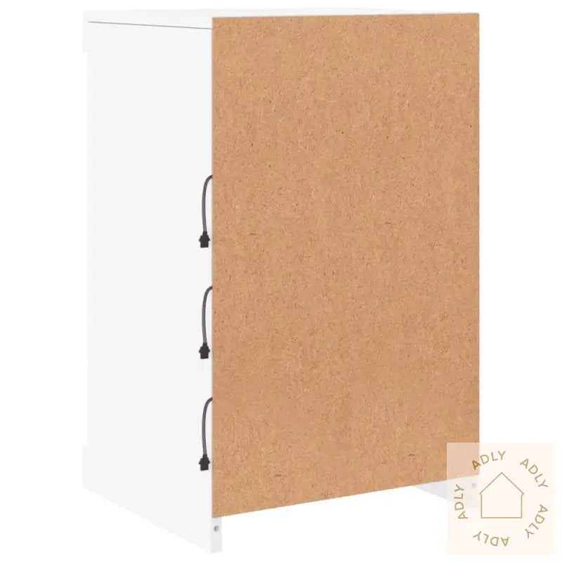 Skjenk Med Led-Lys Hvit 41X37X67 Cm