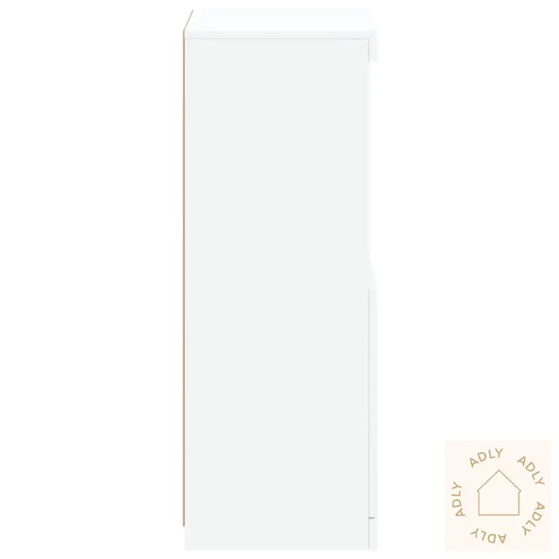 Skjenk Med Led-Lys Hvit 41X37X100 Cm