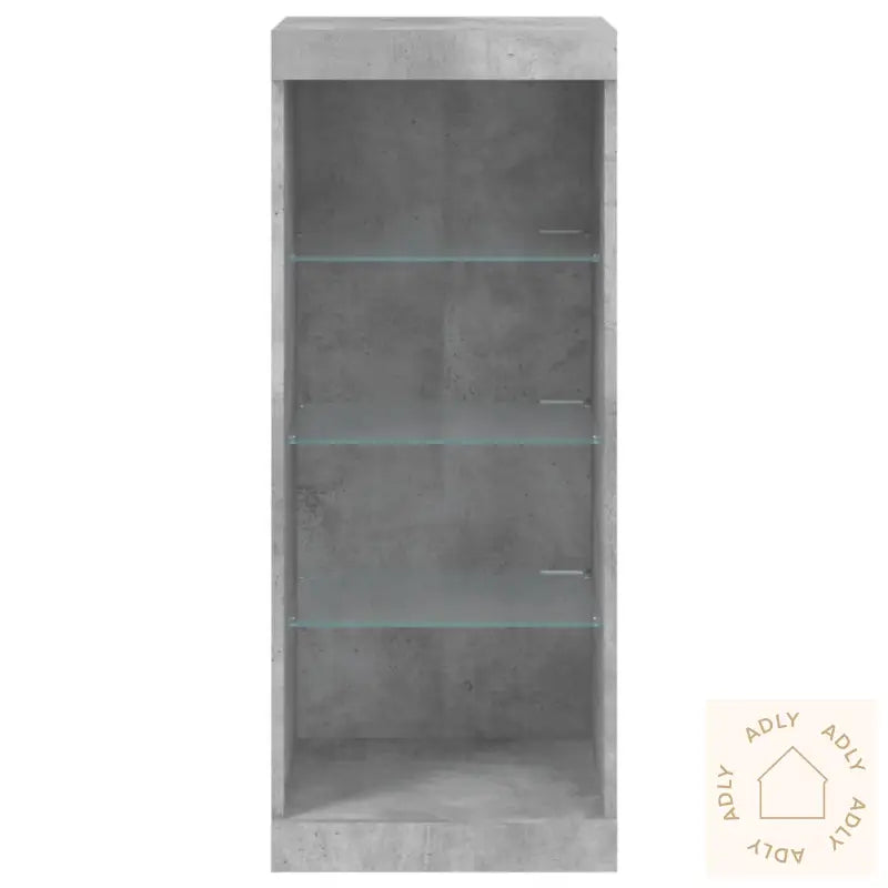 Skjenk Med Led-Lys Betonggrå 41X37X100 Cm