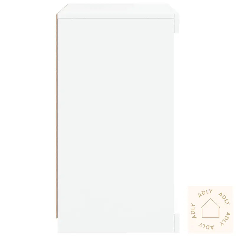 Skjenk Med Led-Lys Hvit 41X37X67 Cm