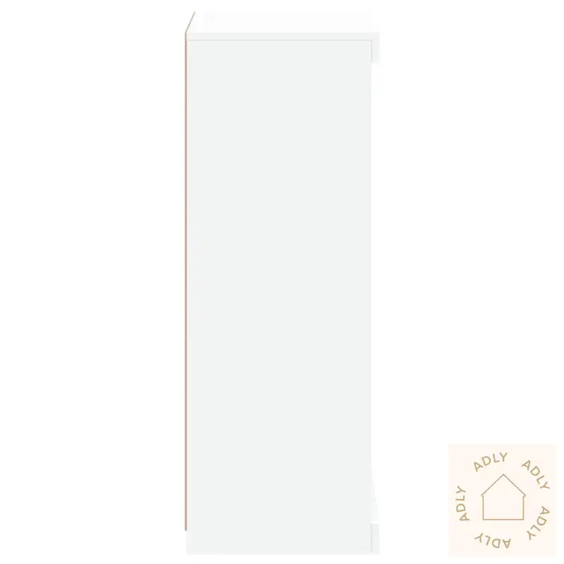 Skjenk Med Led-Lys Hvit 41X37X100 Cm