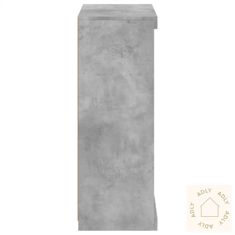 Skjenk Med Led-Lys Betonggrå 60,5X37X100 Cm