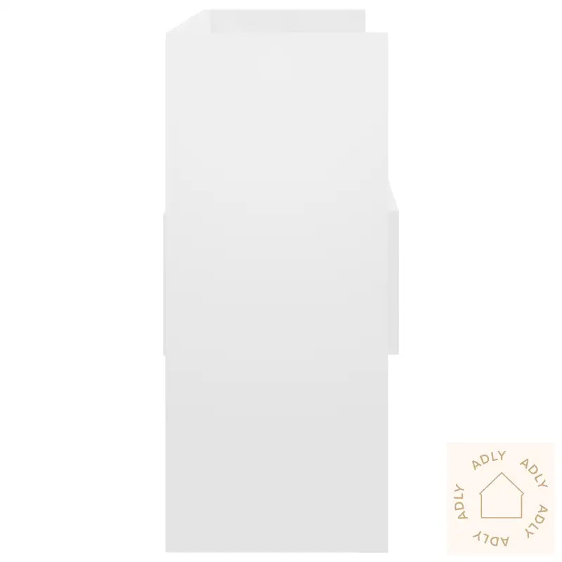 Skjenk Høyglans Hvit 105X30X70 Cm Konstruert Tre