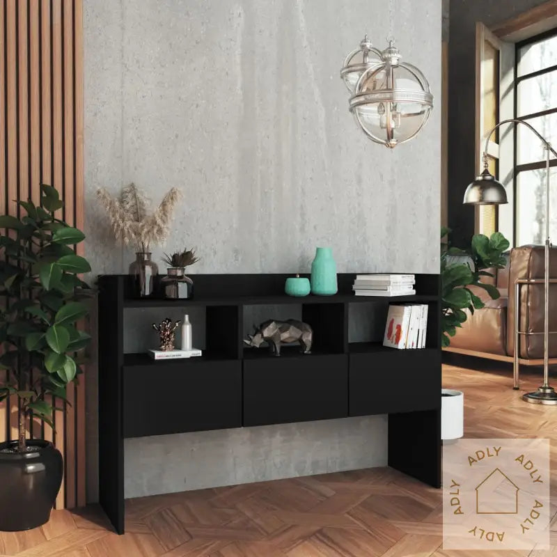 Skjenk Svart 105X30X70 Cm Konstruert Tre
