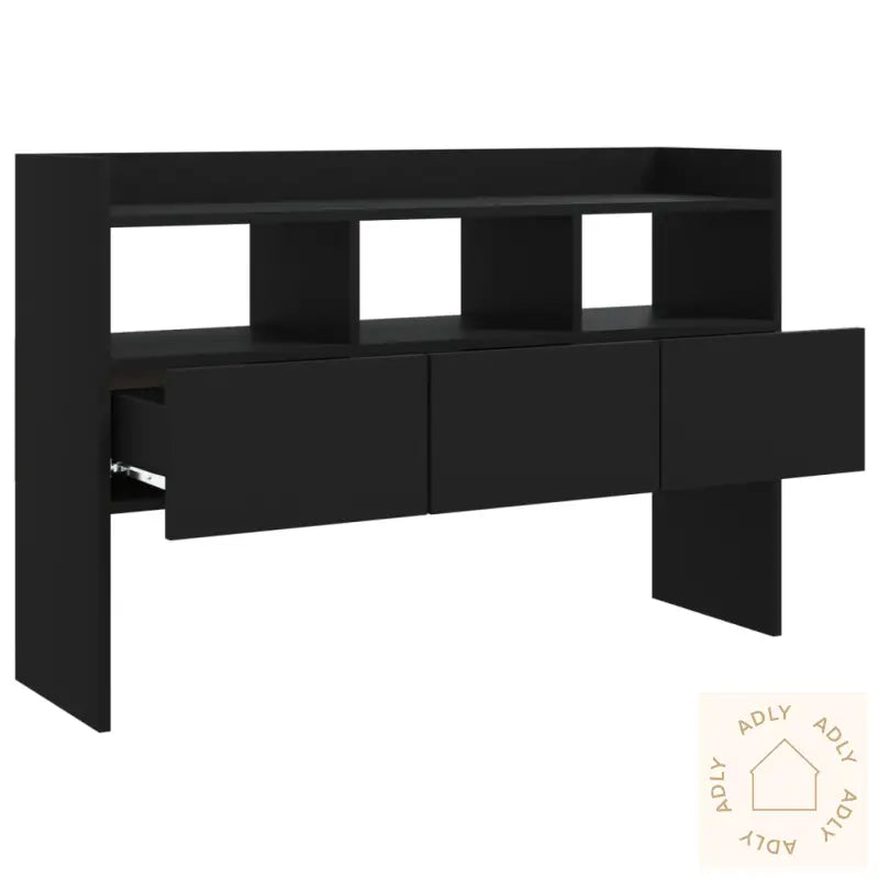 Skjenk Svart 105X30X70 Cm Konstruert Tre