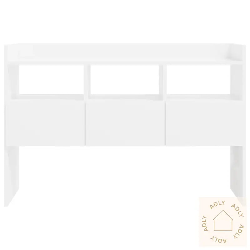 Skjenk Høyglans Hvit 105X30X70 Cm Konstruert Tre