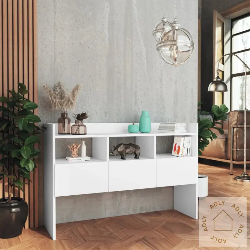 Skjenk Hvit 105X30X70 Cm Konstruert Tre