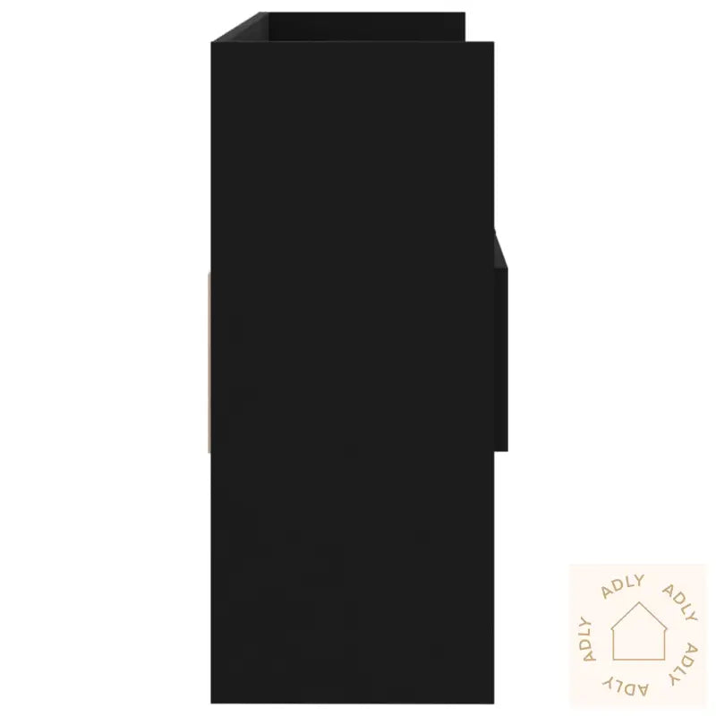 Skjenk Svart 105X30X70 Cm Konstruert Tre