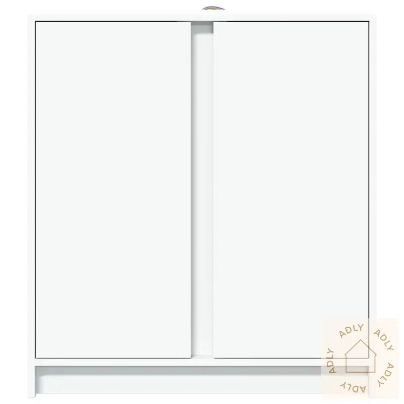 Skjenk Med Led Hvit 77X34X85 Cm Konstruert Tre