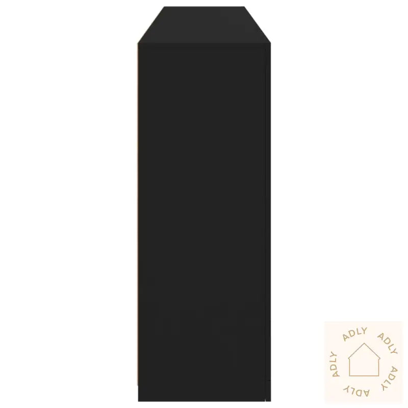 Skjenk Med Led-Lys Svart 181,5X37X100 Cm