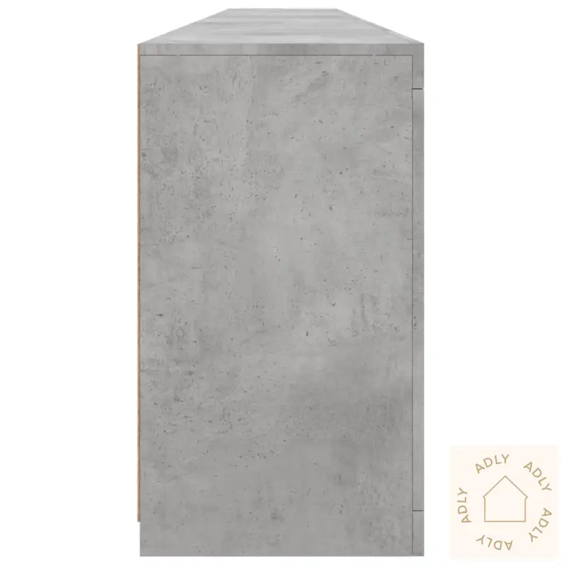 Skjenk Med Led-Lys Betonggrå 283X37X67 Cm