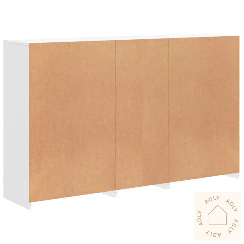 Skjenk Med Led-Lys Hvit 162X37X100 Cm