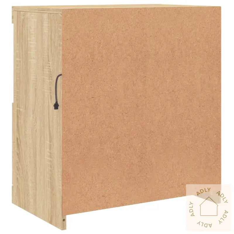 Skjenk Med Led-Lys Sonoma Eik 60X37X67 Cm