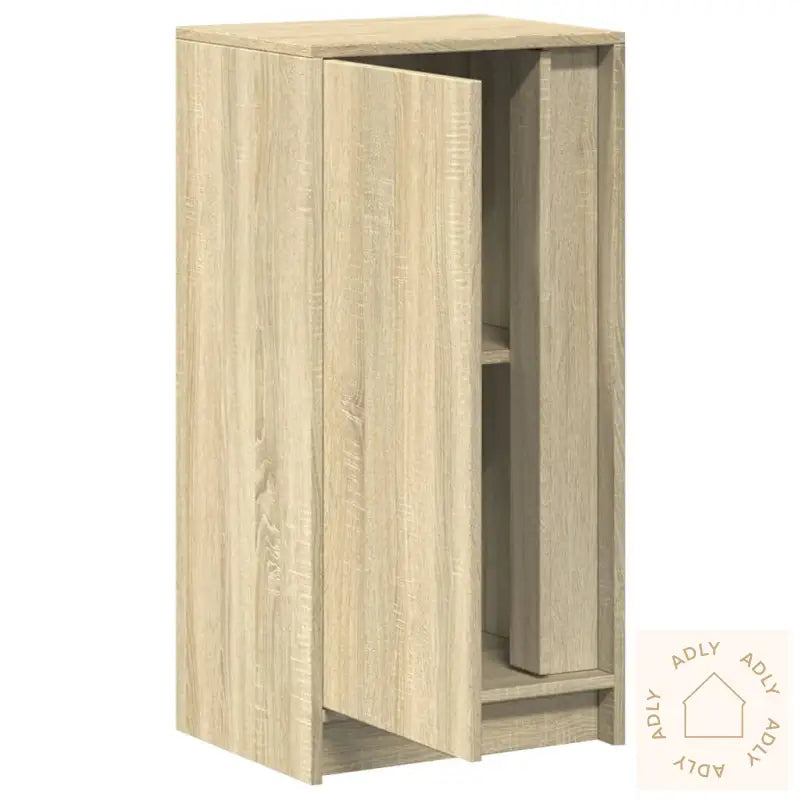 Skjenk Med Led Sonoma Eik 42,5X34X85 Cm Konstruert Tre