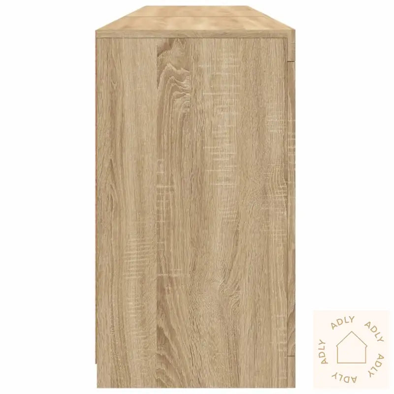 Skjenk Med Led-Lys Sonoma Eik 162X37X67 Cm