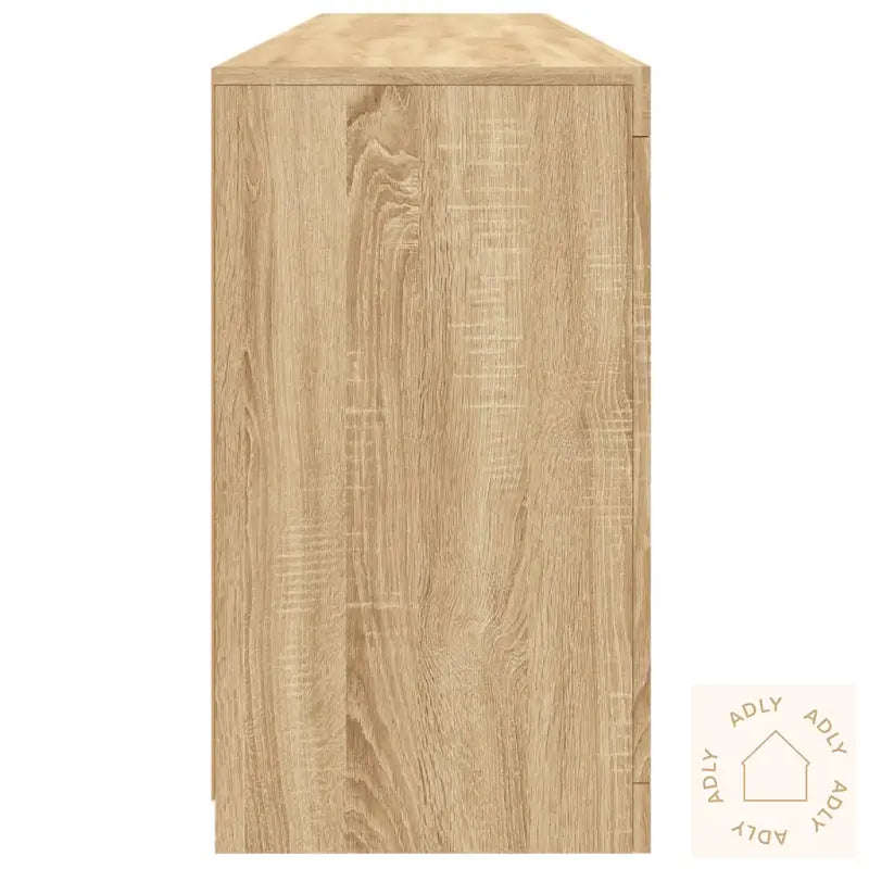 Skjenk Med Led-Lys Sonoma Eik 162X37X67 Cm