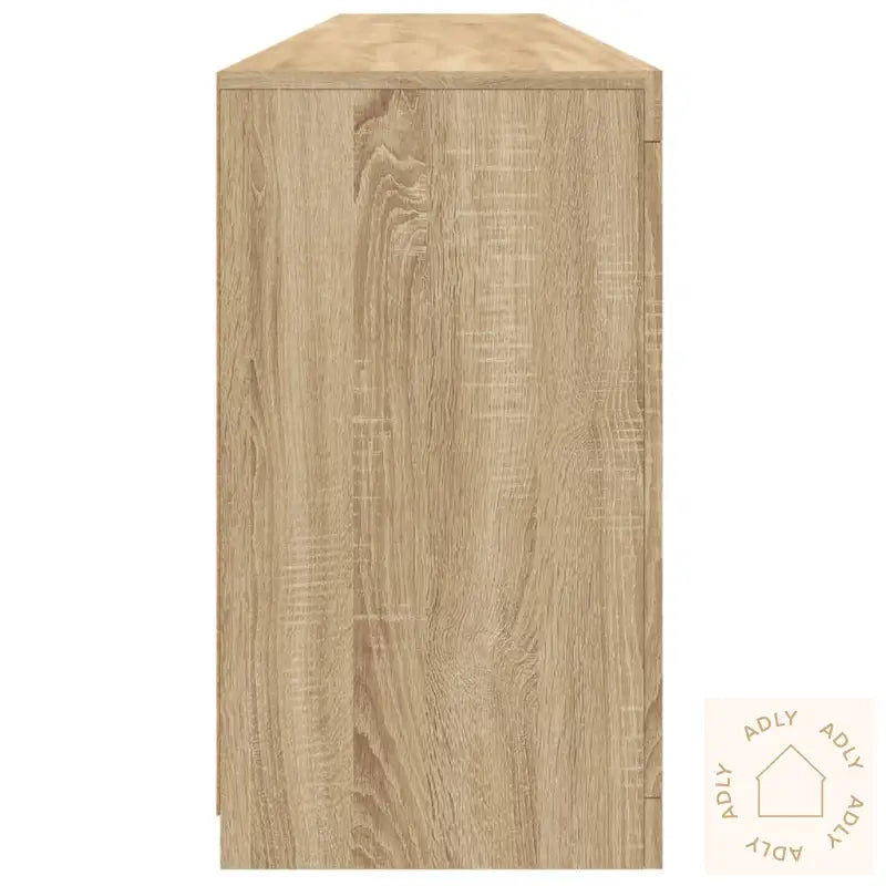 Skjenk Med Led-Lys Sonoma Eik 202X37X67 Cm