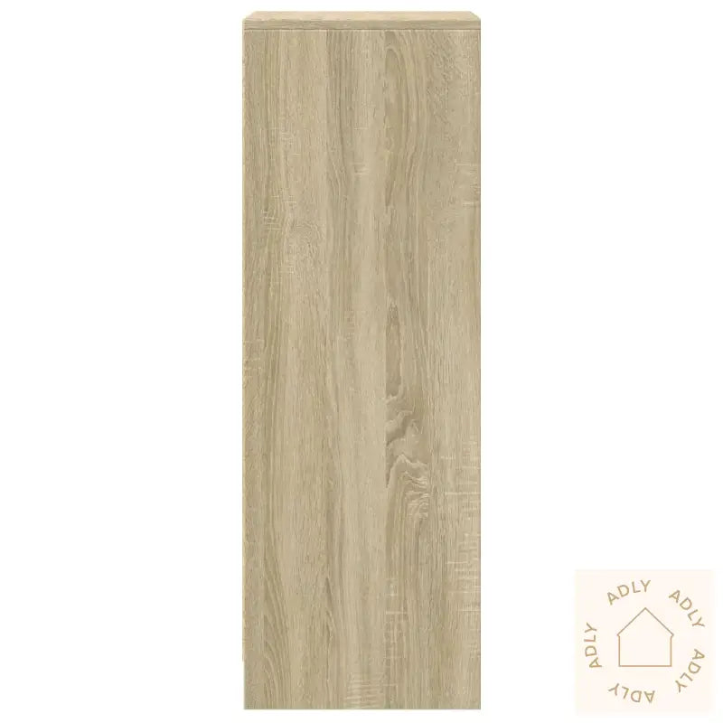 Skjenk Med Led Sonoma Eik 42,5X34X100 Cm Konstruert Tre