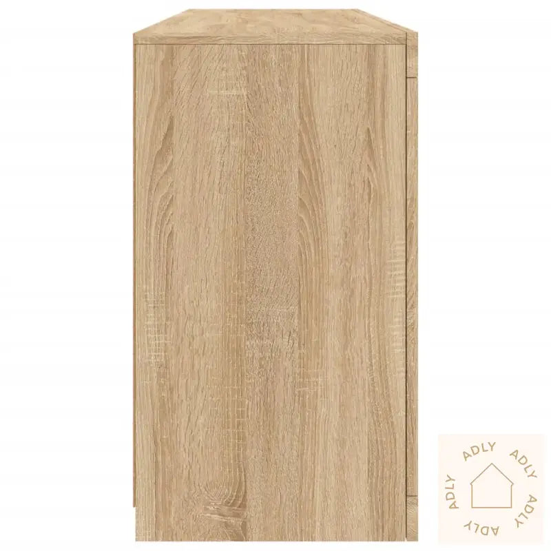 Skjenk Med Led-Lys Sonoma Eik 163X37X67 Cm