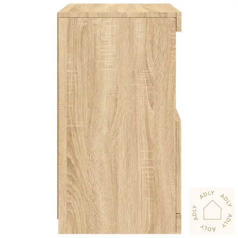 Skjenk Med Led-Lys Sonoma Eik 41X37X67 Cm