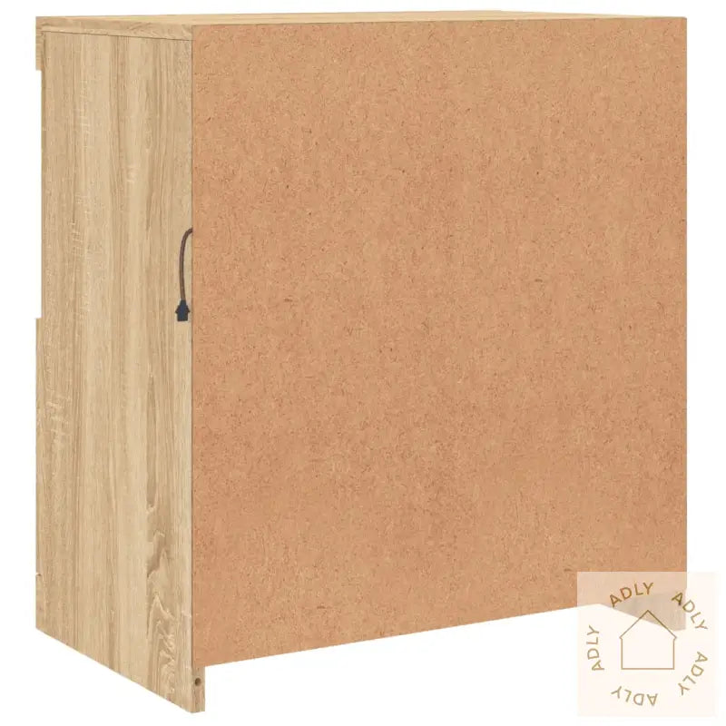 Skjenk Med Led-Lys Sonoma Eik 60,5X37X67 Cm