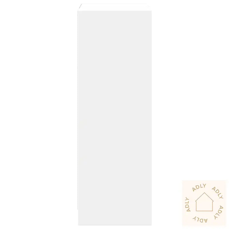 Skjenk Med Led Hvit 72X34X100 Cm Konstruert Tre