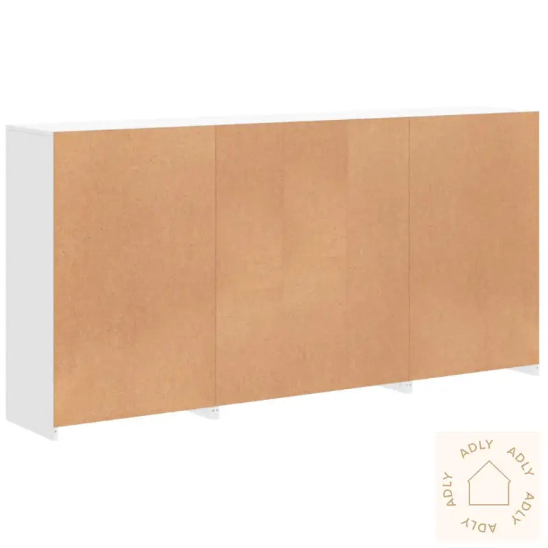 Skjenk Med Led-Lys Hvit 202X37X100 Cm