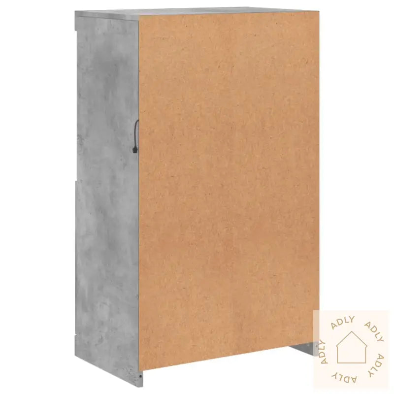 Skjenk Med Led-Lys Betonggrå 60,5X37X100 Cm