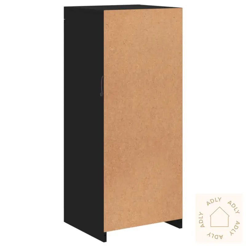 Skjenk Med Led-Lys Svart 41X37X100 Cm