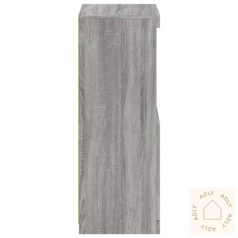 Skjenk Med Led-Lys Grå Sonoma 41X37X100 Cm