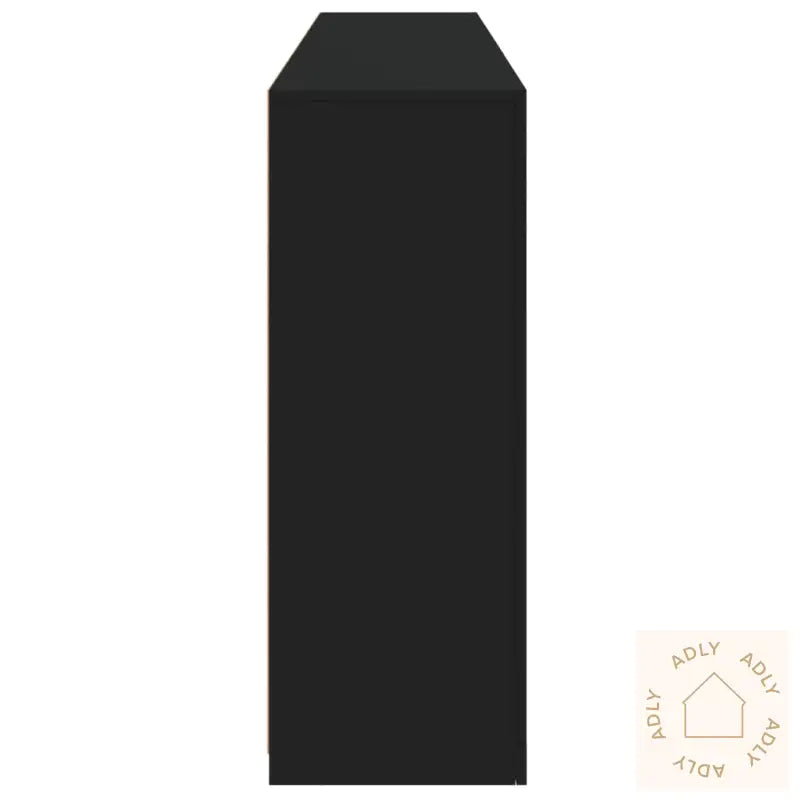 Skjenk Med Led-Lys Svart 181,5X37X100 Cm