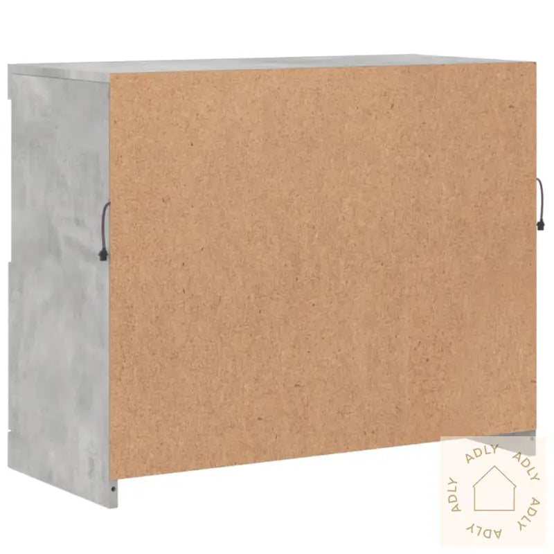 Skjenk Med Led-Lys Betonggrå 81X37X67 Cm