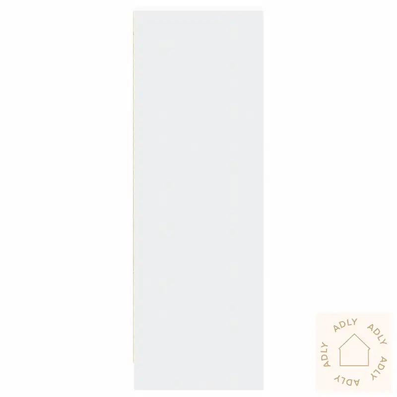 Skjenk Med Led Hvit 42,5X34X100 Cm Konstruert Tre