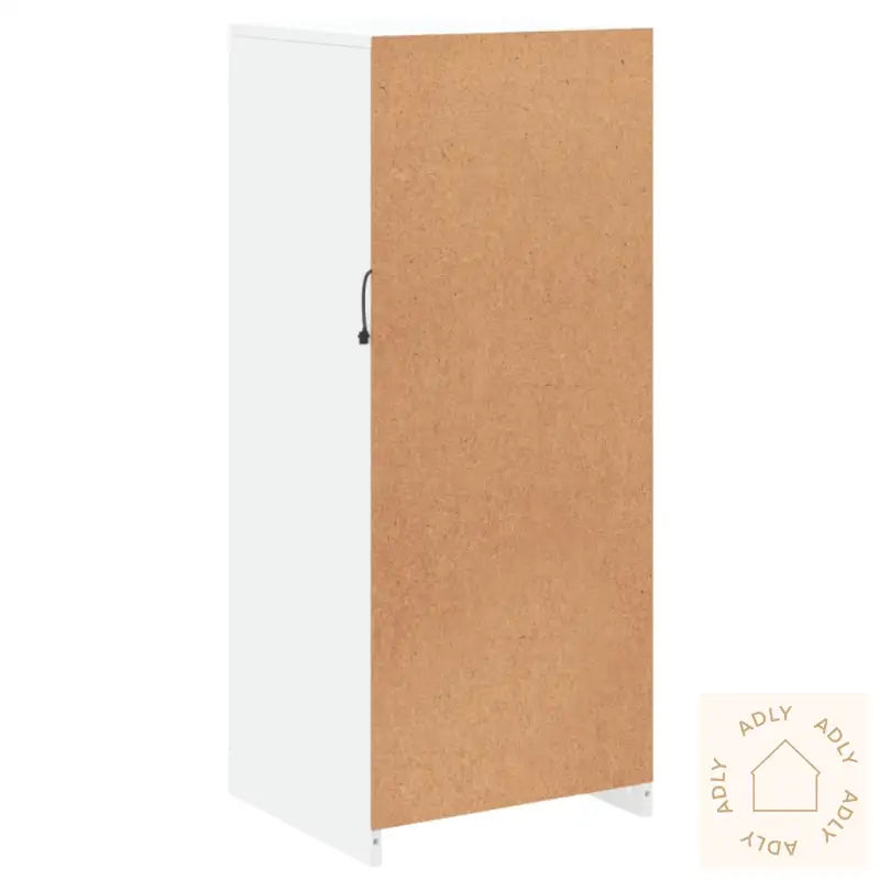 Skjenk Med Led-Lys Hvit 41X37X100 Cm