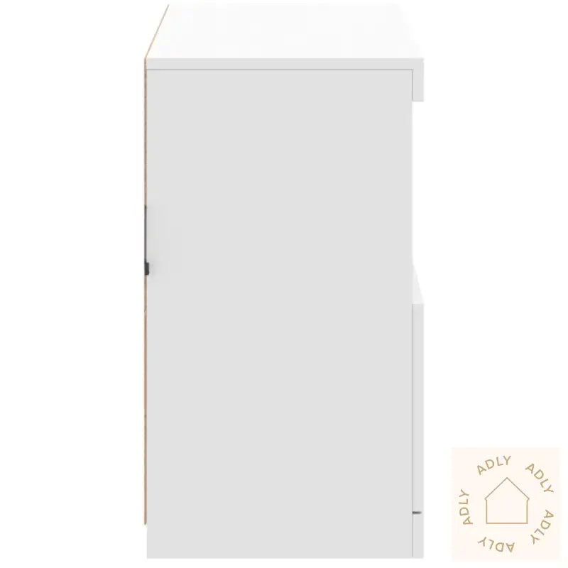 Skjenk Med Led-Lys Hvit 81X37X67 Cm