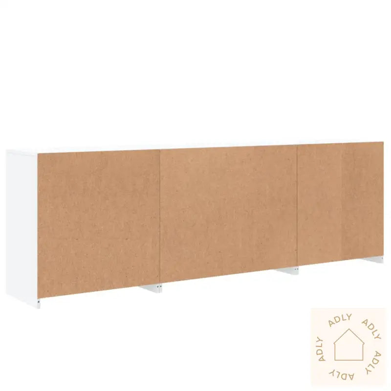 Skjenk Med Led-Lys Hvit 202X37X67 Cm