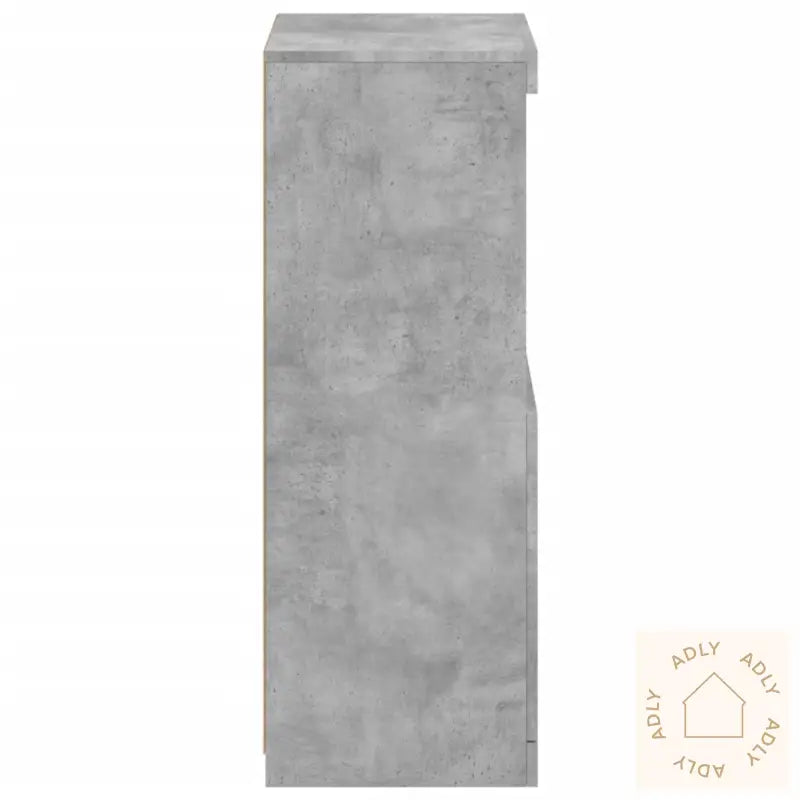 Skjenk Med Led-Lys Betonggrå 41X37X100 Cm