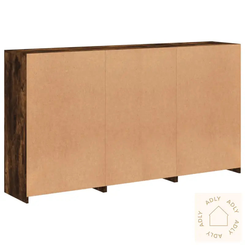 Skjenk Med Led-Lys Røkt Eik 181,5X37X100 Cm