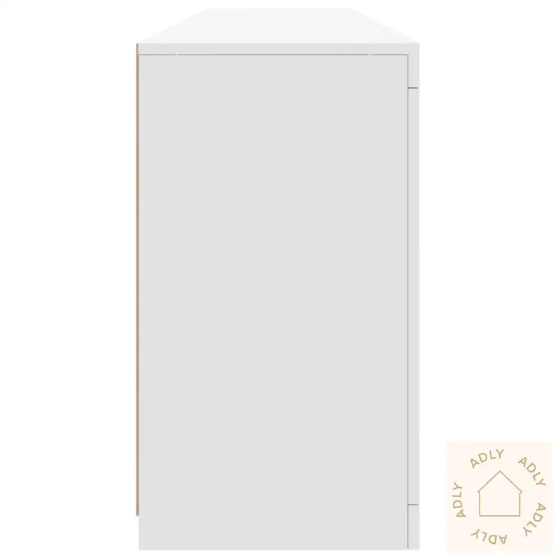 Skjenk Med Led-Lys Hvit 162X37X67 Cm