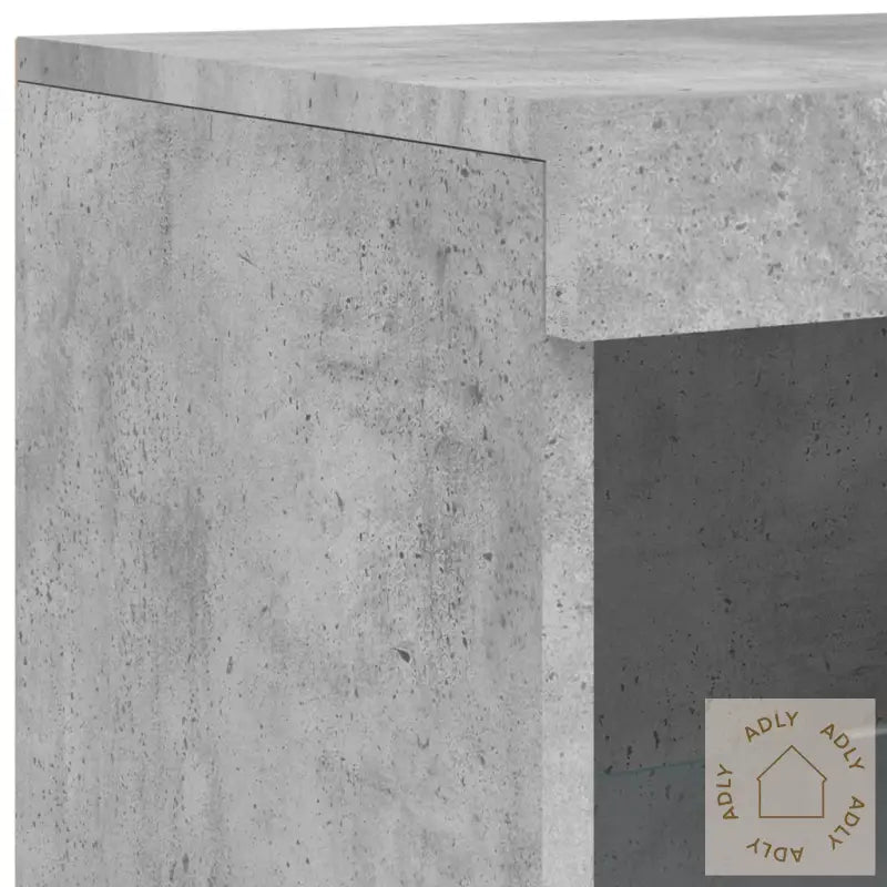 Skjenk Med Led-Lys Betonggrå 41X37X100 Cm